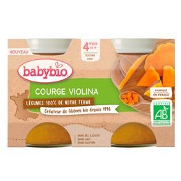 BABYBIO dýně Violina z naší vlastní ekofarmy 2x130 g