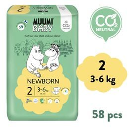 Muumi Baby 2 Newborn 3–6 kg (58 ks), eko pleny