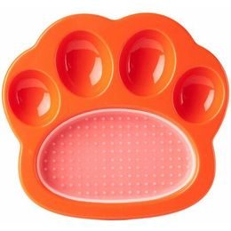 PetDreamHouse PetDreamHouse zpomalovací miska Paw 2 v 1 Mini – oranžová