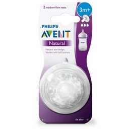 Philips AVENT Dudlík NATURAL střední průtok 2ks