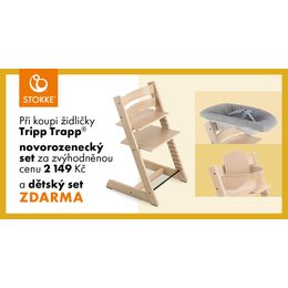 STOKKE® Tripp Trapp® Beech Wood + Newborn set VÝHODNĚ + Baby set ZDARMA