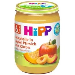 HiPP BIO Jablko, broskve, mirabelky, máslová dýně 190g