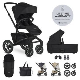 Easywalker Jimmey AIR Set XXL Pepper Black s příslušenstvím