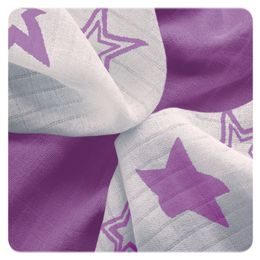 Kikko Bambusové ubrousky XKKO BMB 30x30 Lilac Stars MIX 9ks