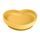 Canpol babies Silikonový talíř s přísavkou SRDCE žlutý