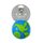 Orbee-Tuff® Ball Zeměkoule modro/zelená L 11cm