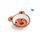 Canpol babies Melaminová miska protiskluzová s oušky HELLO LITTLE 490 ml oranžová