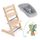 STOKKE® Tripp Trapp® Beech Wood + Newborn Set + Toy Hanger + Hračka k zavěšení Infantino