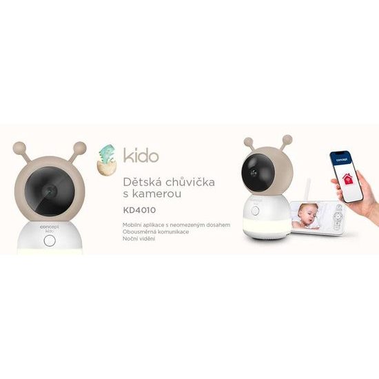 CONCEPT Kido Dětská smart chůvička s kamerou