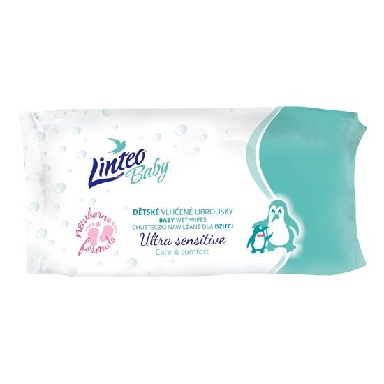 LINTEO BABY Vlhčené ubrousky ultra sensitive 64 ks