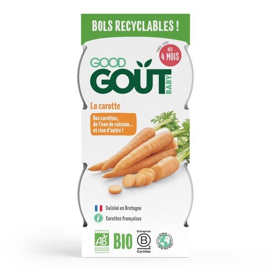 Good Gout BIO Mrkvové pyré (2x120 g)