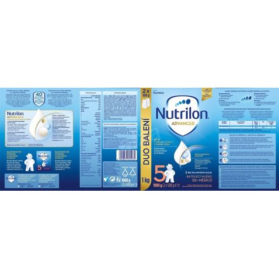 Nutrilon 5 Dětské mléko Advanced 2x1kg