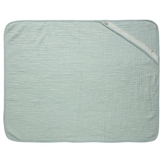 Bebe-Jou Mušelínový ručník s kapucí Pure Cotton Green