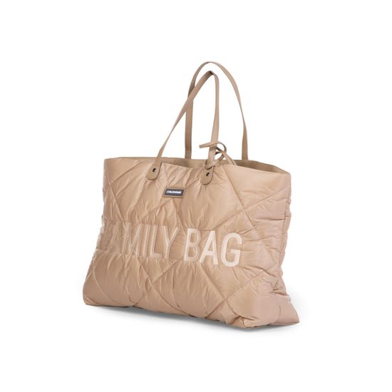 Childhome Cestovní taška Family Bag Puffered Beige