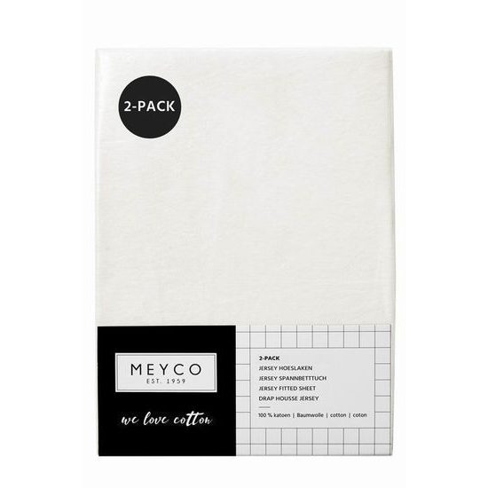 Meyco Žerzejové prostěradlo 70x140/150 - Off white