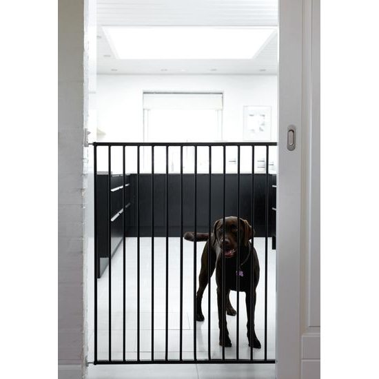 BabyDan zábrana Pet Gate Streamline, BLACK, 63,5-107 cm