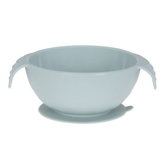 Lässig Bowl Silicone blue with suction pad