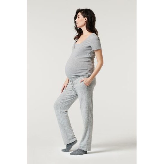 Noppies Nursing Pyjama Shirt Home Grey Melange