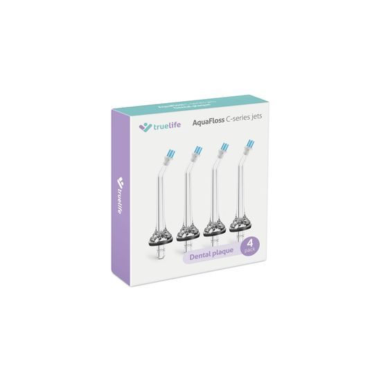 TrueLife AquaFloss C-series jets Dental Plaque 4 pack