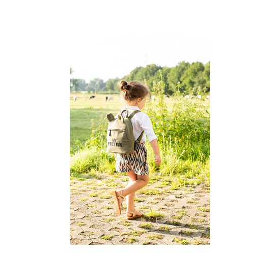 Childhome Dětský batoh My First Bag Canvas Khaki