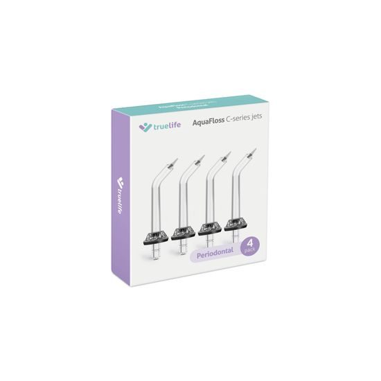 TrueLife AquaFloss C-series jets Periodontal 4 pack