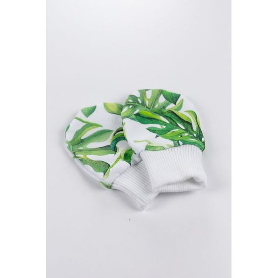 enie baby Novorozenecké rukavičky vel. 62-68 Tropical Leaves