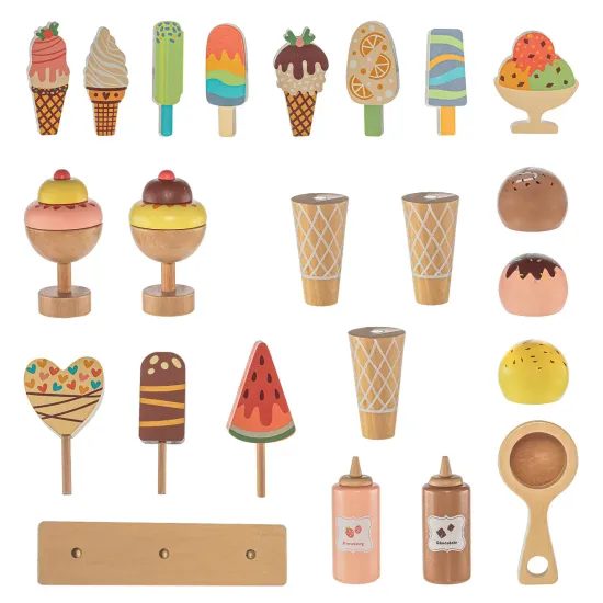 ZOPA Dřevěné zmrzlinářství set