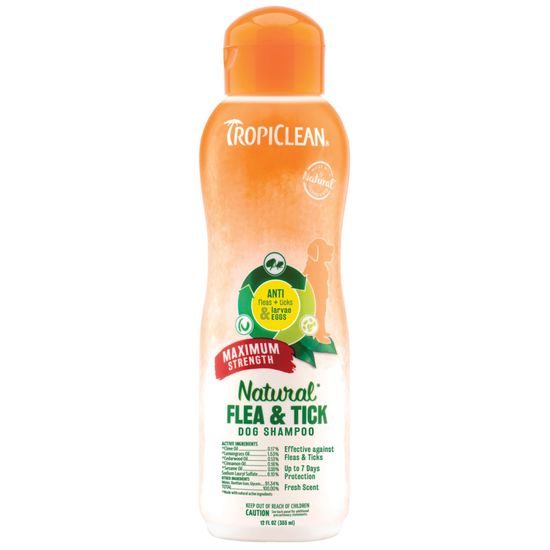 Tropiclean antiparazitní sampon Flea and Tick Maximum Strength 355ml