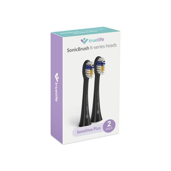 TrueLife SonicBrush K-series heads Sensitive Plus black 2 pack