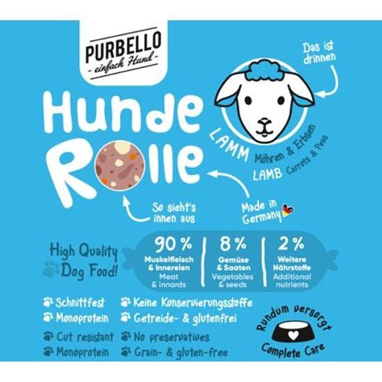 Purbello – s jehněčím, mrkví a hráškem 400 g