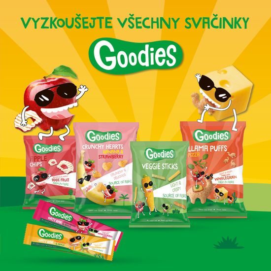 Goodies křupky srdíčka banán a jahoda 30g