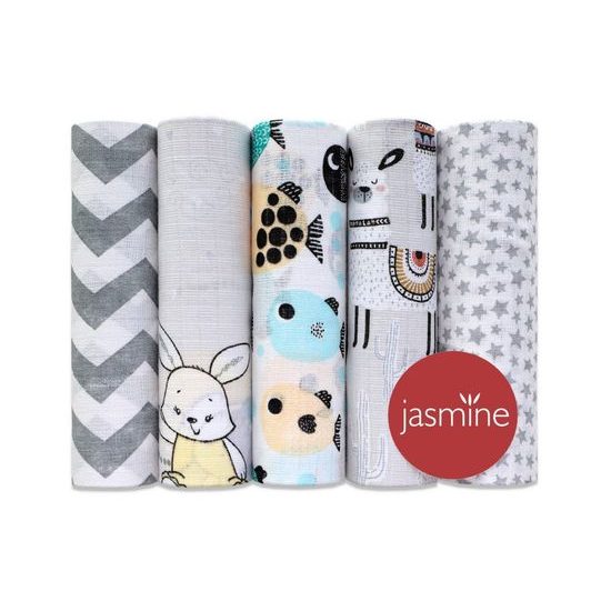 Jasmine Bavlněné pleny box Unisex 70x80 5ks