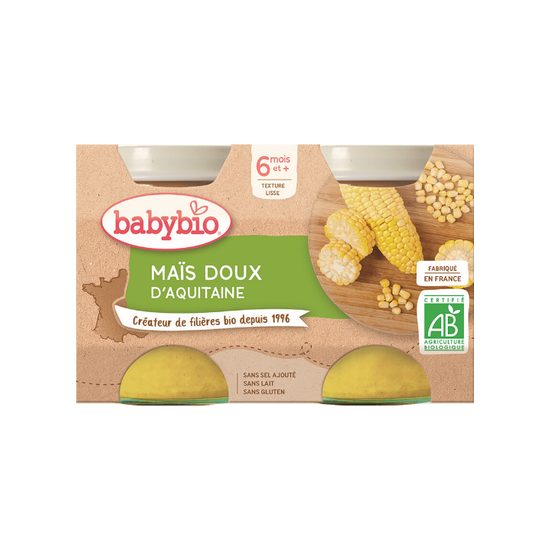 BABYBIO sladká kukuřice 2x130 g