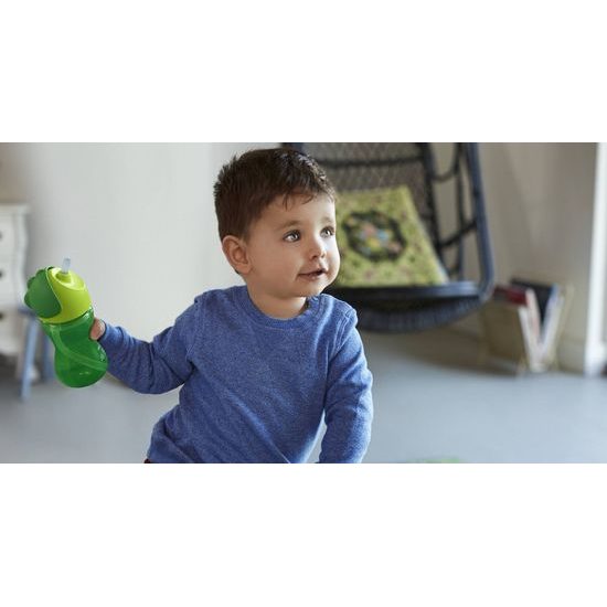 Philips AVENT Hrneček s brčkem Bendy 300ml chlapec