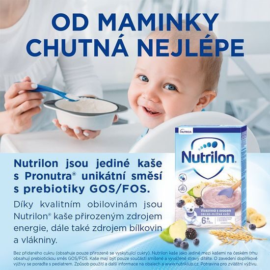 Nutrilon Pronutra® Kaše 7 cereálií s ovocem 225g