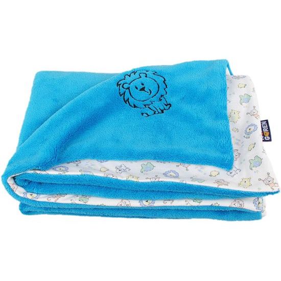 Kaarsgaren Dětská deka aqua lev Wellsoft bavlna