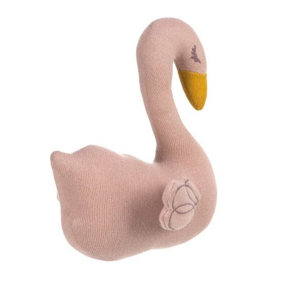 Lässig Knitted Toy with Rattle/Crackle Little Water swan