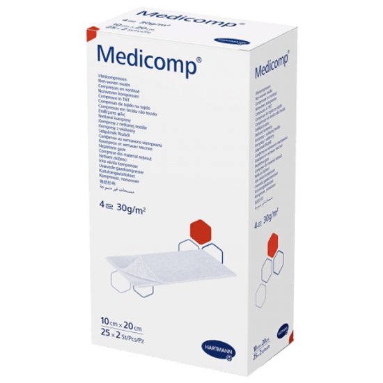 HARTMANN Kompres Medicomp sterilní 10 x 20 cm 2 ks