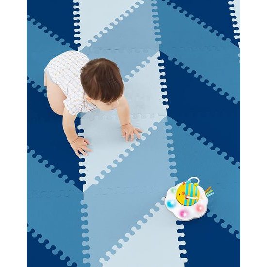 Skip Hop Puzzle pěnové modré 72 ks, 10 m +