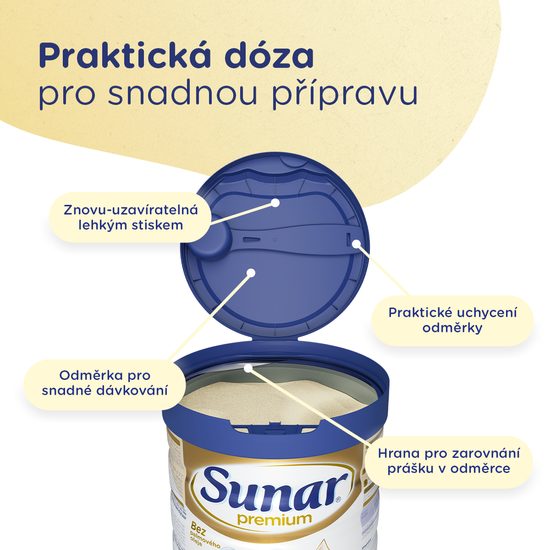 Sunar 6x Premium 1 Mléko počáteční 700g