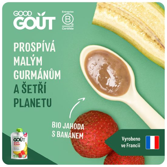 Good Gout BIO Jahoda s banánem (120 g)