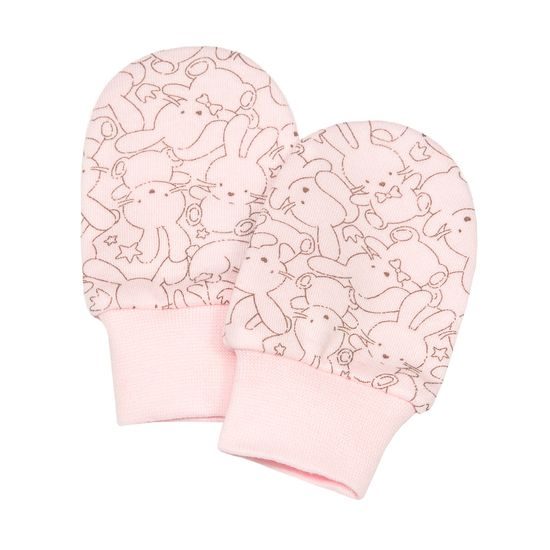 ESITO Bavlněné rukavičky pro miminko Zája Delicate pink