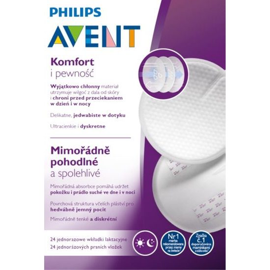 Philips AVENT Prsní vložky jednorázové 24ks