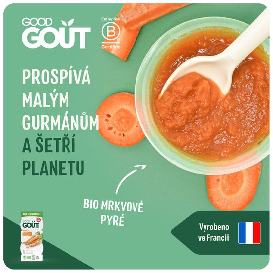 Good Gout BIO Mrkvové pyré (2x120 g)