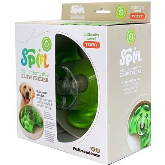 PetDreamHouse PetDreamHouse zpomalovací miska Spin Ufo Maze – zelená