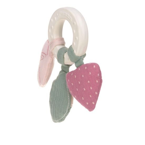 Lässig Teether Ring Natural Rubber butterfly
