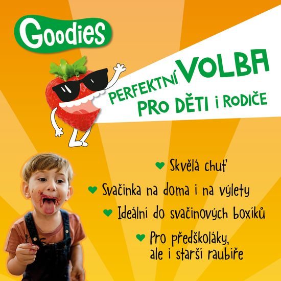 Goodies ovesná tyčinka mandarinka a jablko 23g