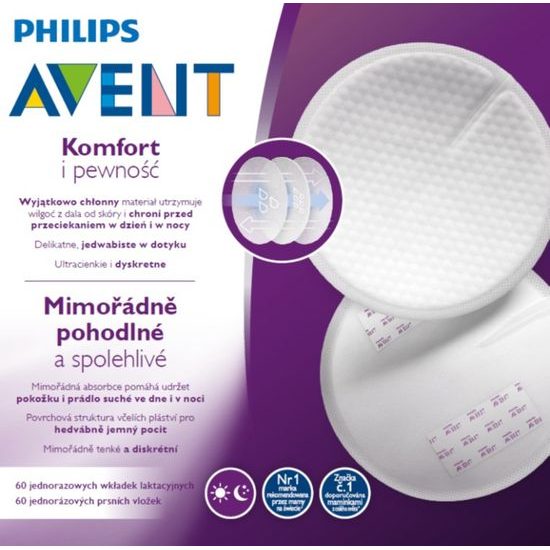 Philips AVENT Prsní vložky jednorázové 60ks