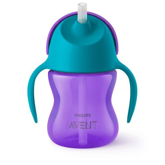 Philips AVENT Hrneček s brčkem Bendy 200ml dívka