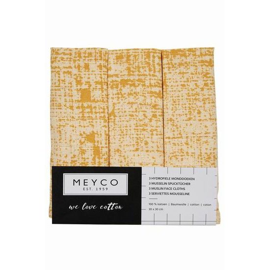 Meyco Plena-žínka Fine lines ochre/yellow